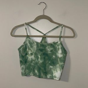 Green the die sports bra
